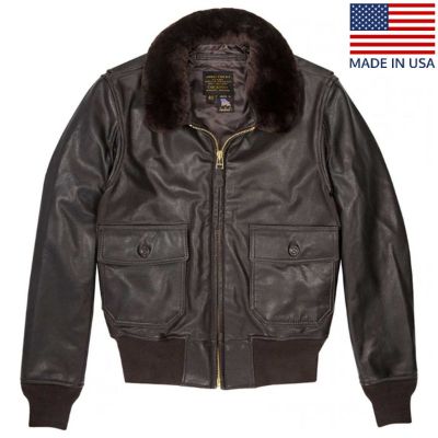 Cockpit USA Mens Mil Spec USN G-1  SIZE 44 Leather Flight Jacket SHIPS SAME DAY sold by Legendary USA
