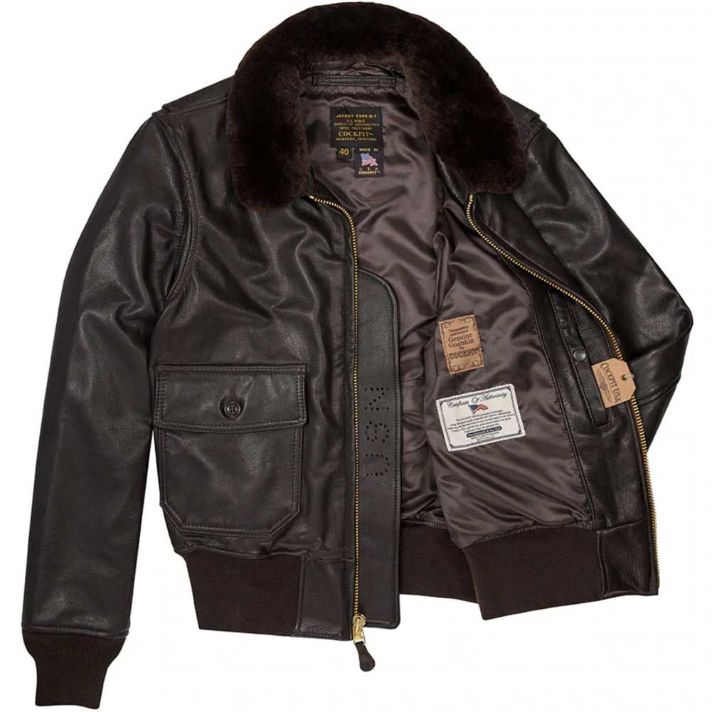 Cockpit USA Mens Mil Spec USN G-1 SIZE 44 Leather Flight Jacket SHIPS SAME DAY sold by Legendary USA product image thumbnail 2