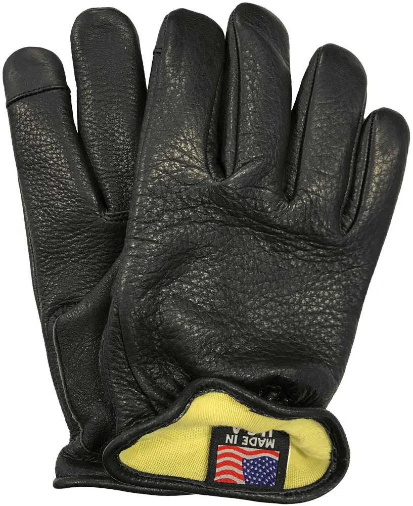 Legendary Deerskin Aramid Lined Short Wrist Touchscreen Gloves sold by Legendary USA product image thumbnail 3