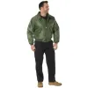 Rothco Mens CWU-45P Nylon Flight Jacket (Sage Green) Size LARGE - Final Sale Ships Same Day sold by Legendary USA