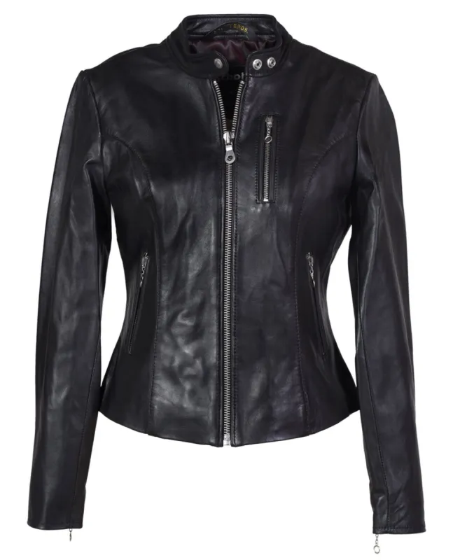 Schott NYC Collection Women's Lambskin "Cafe" Leather Jacket SIZE XLARGE - Final Sale Ships Same Day sold by Legendary USA