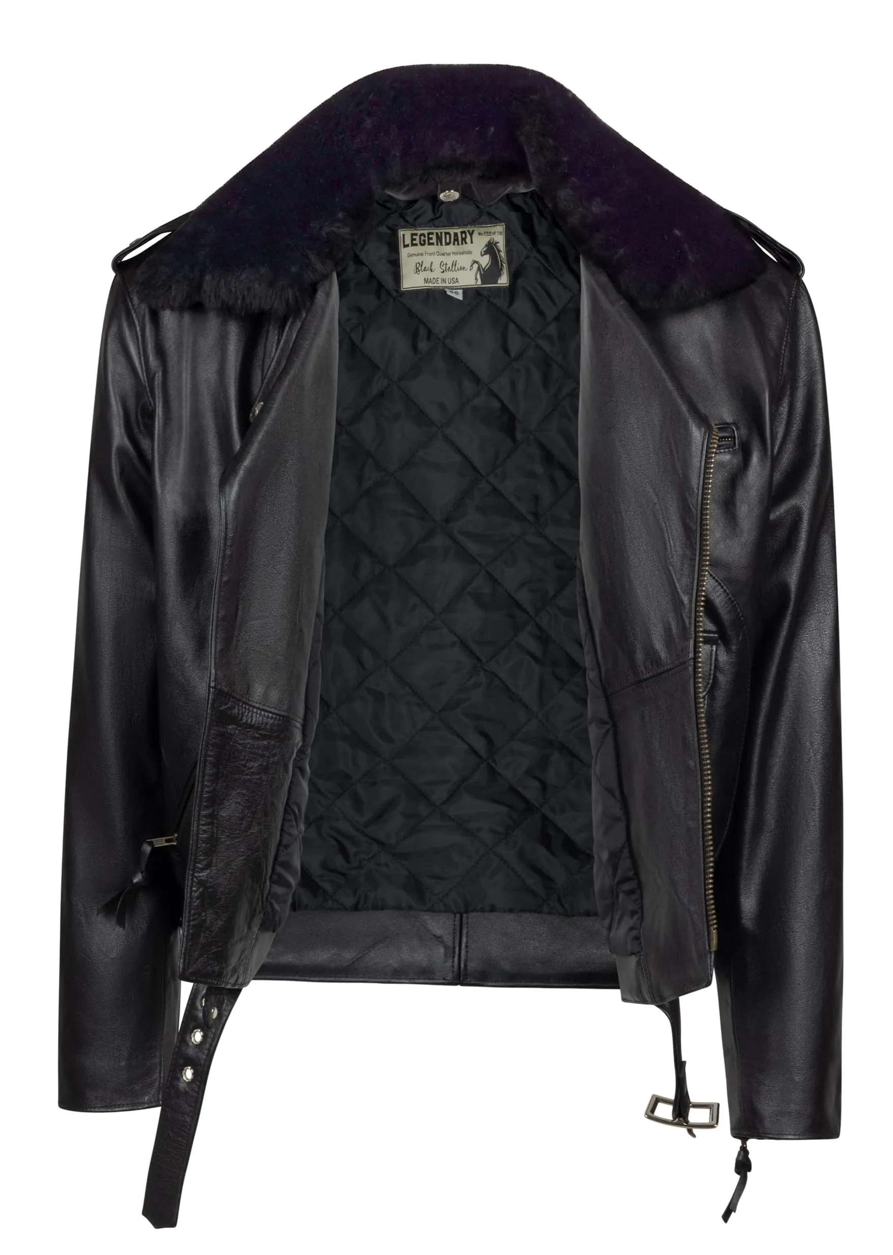 Legendary Black Stallion Horsehide Motorcycle Jacket - SIZE 38 - FINAL SALE sold by Legendary USA product image thumbnail 3