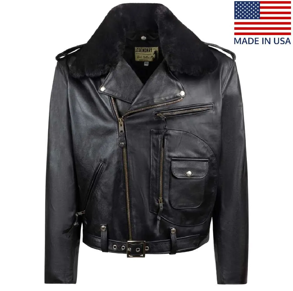 Legendary Black Stallion Horsehide Motorcycle Jacket - SIZE 38 - FINAL SALE sold by Legendary USA
