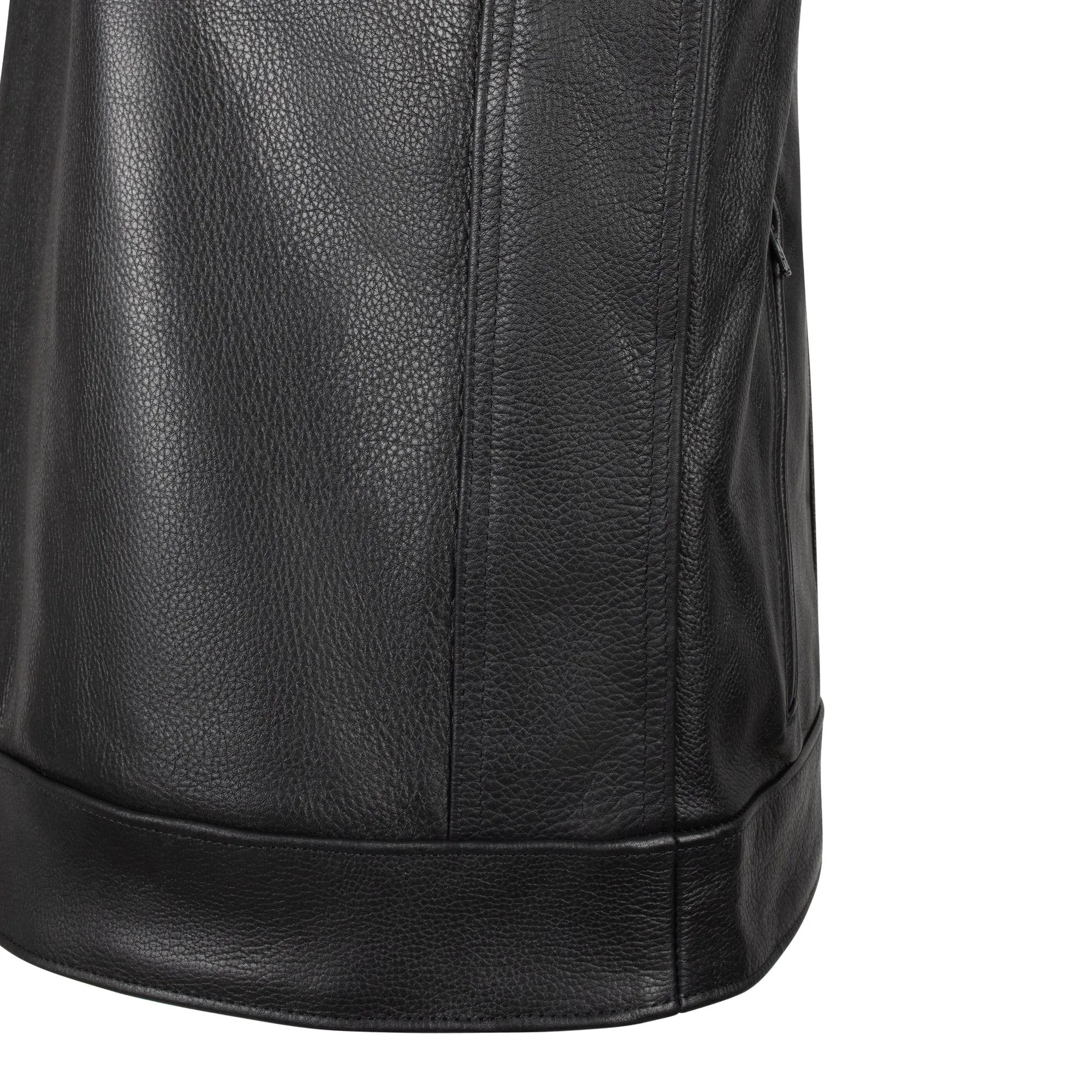 BECK® Men's 566 Black Leather Horsehide Motorcycle Vest sold by Legendary USA product image thumbnail 3