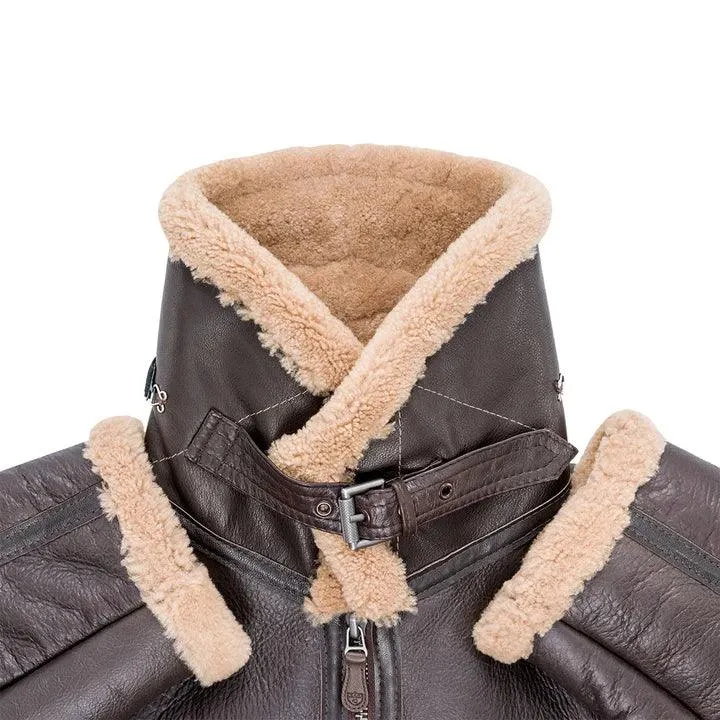 Cockpit USA Men's RAF Fighter Weight Sheepskin Bomber Jacket sold by Legendary USA product image thumbnail 5