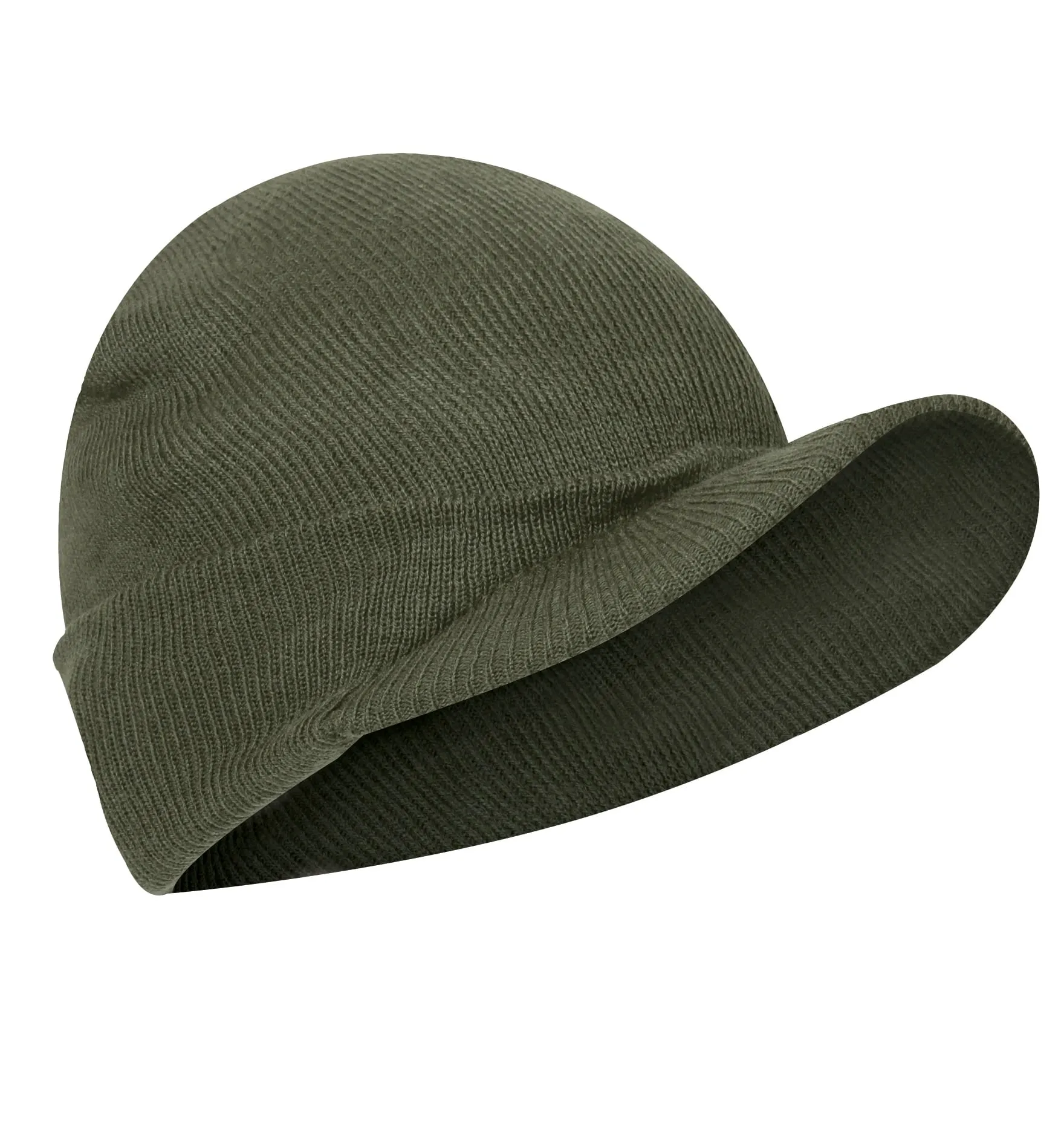 WWII M1941 Acrylic Knit Watch Cap with Brim by Rothco sold by Legendary USA product image thumbnail 4