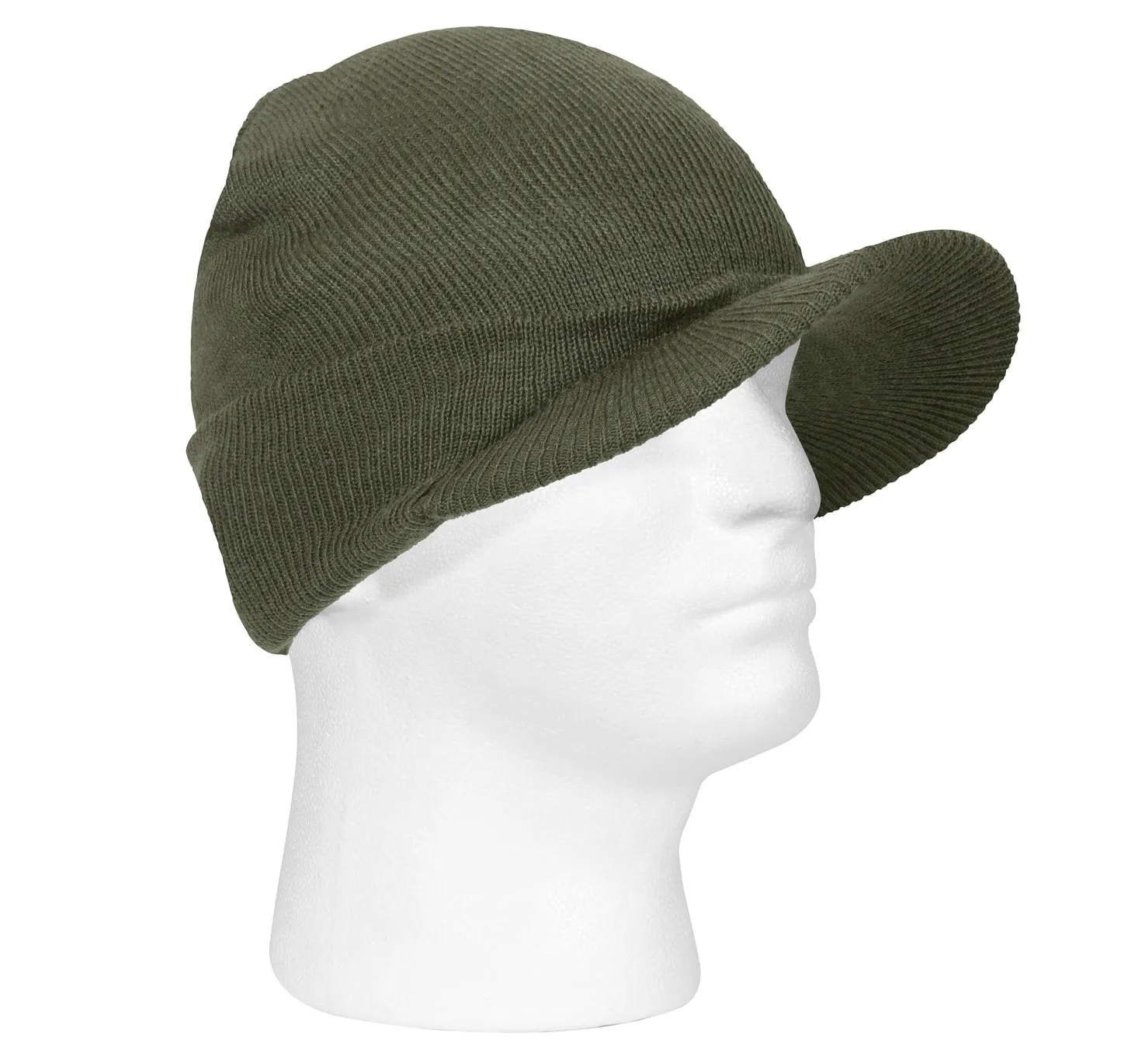 WWII M1941 Acrylic Knit Watch Cap with Brim by Rothco sold by Legendary USA product image thumbnail 3