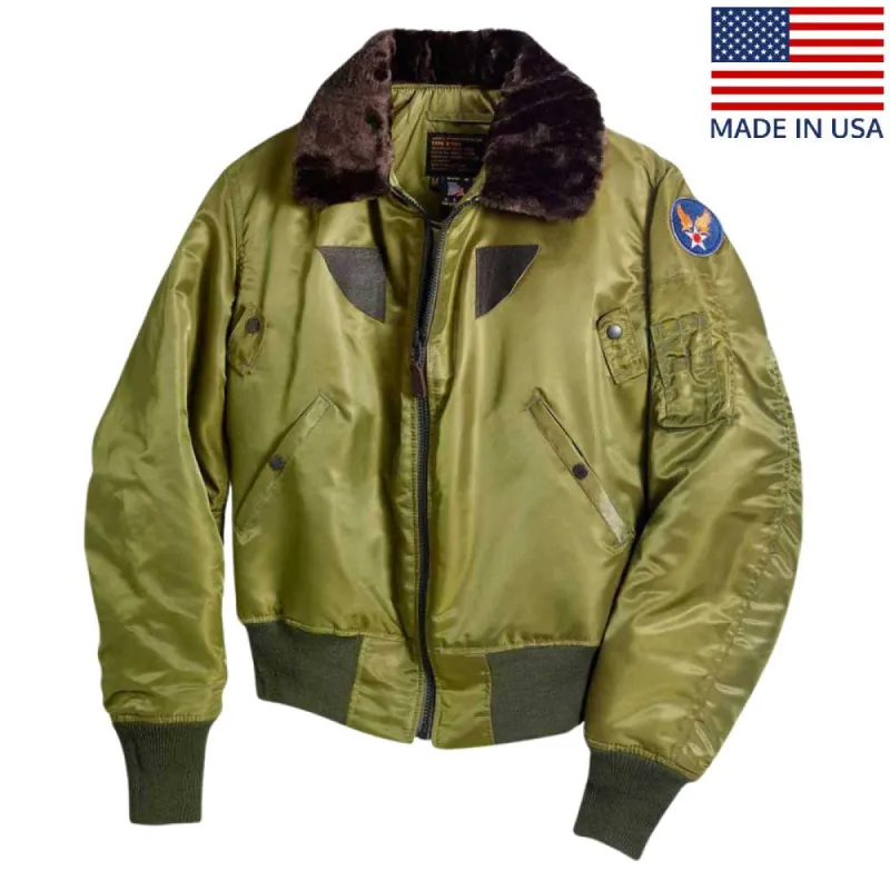 Cockpit USA Men's B-15 Nylon Bomber Jacket sold by Legendary USA