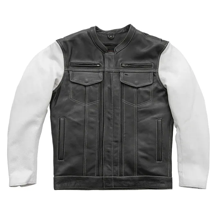 Vincent Men's Cafe Style Leather Jacket sold by Legendary USA product image thumbnail 4