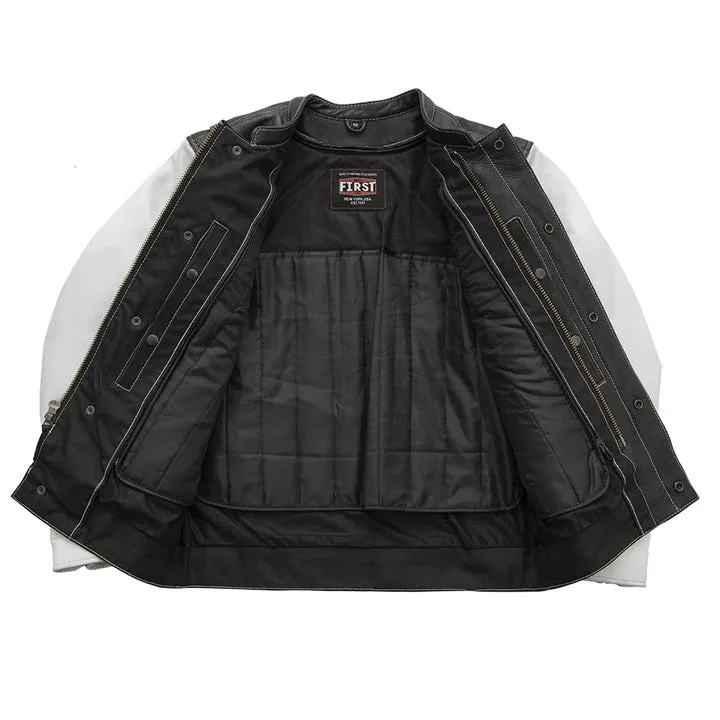 Vincent Men's Cafe Style Leather Jacket sold by Legendary USA product image thumbnail 3