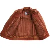 First Mfg Mens Crusader Vented Leather Motorcycle Jacket sold by Legendary USA