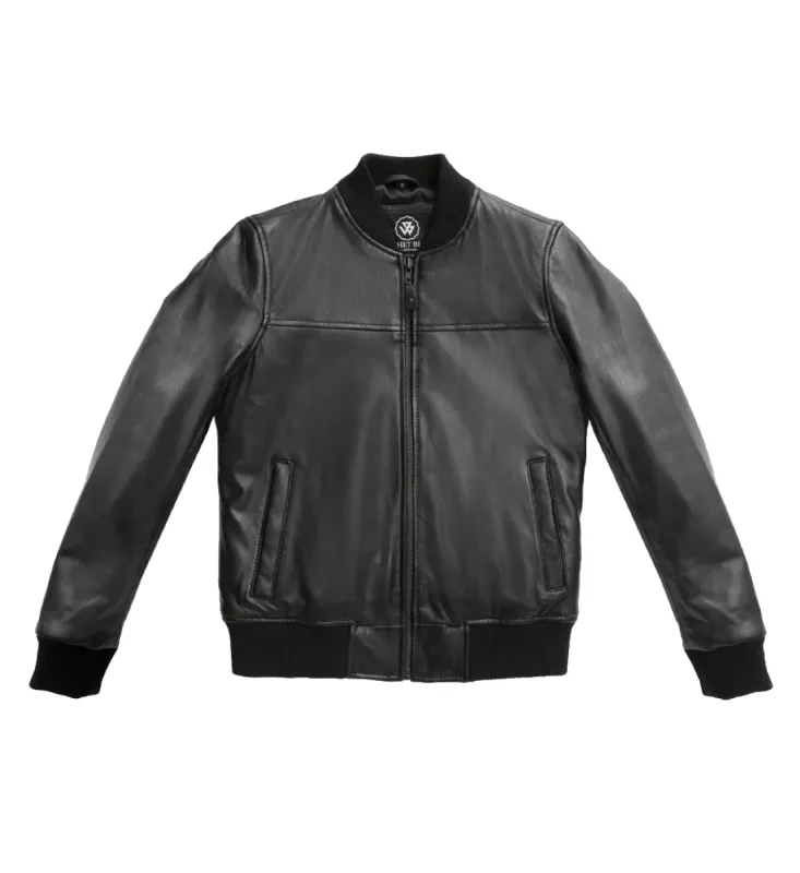 "Dani" Leather Bomber Jacket by Whet Blu sold by Legendary USA