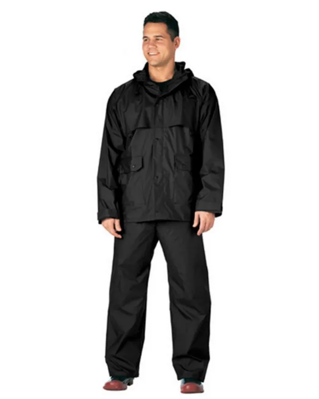 Rothco 2 Piece Microlite PVC Rainsuit made by Legendary USA
