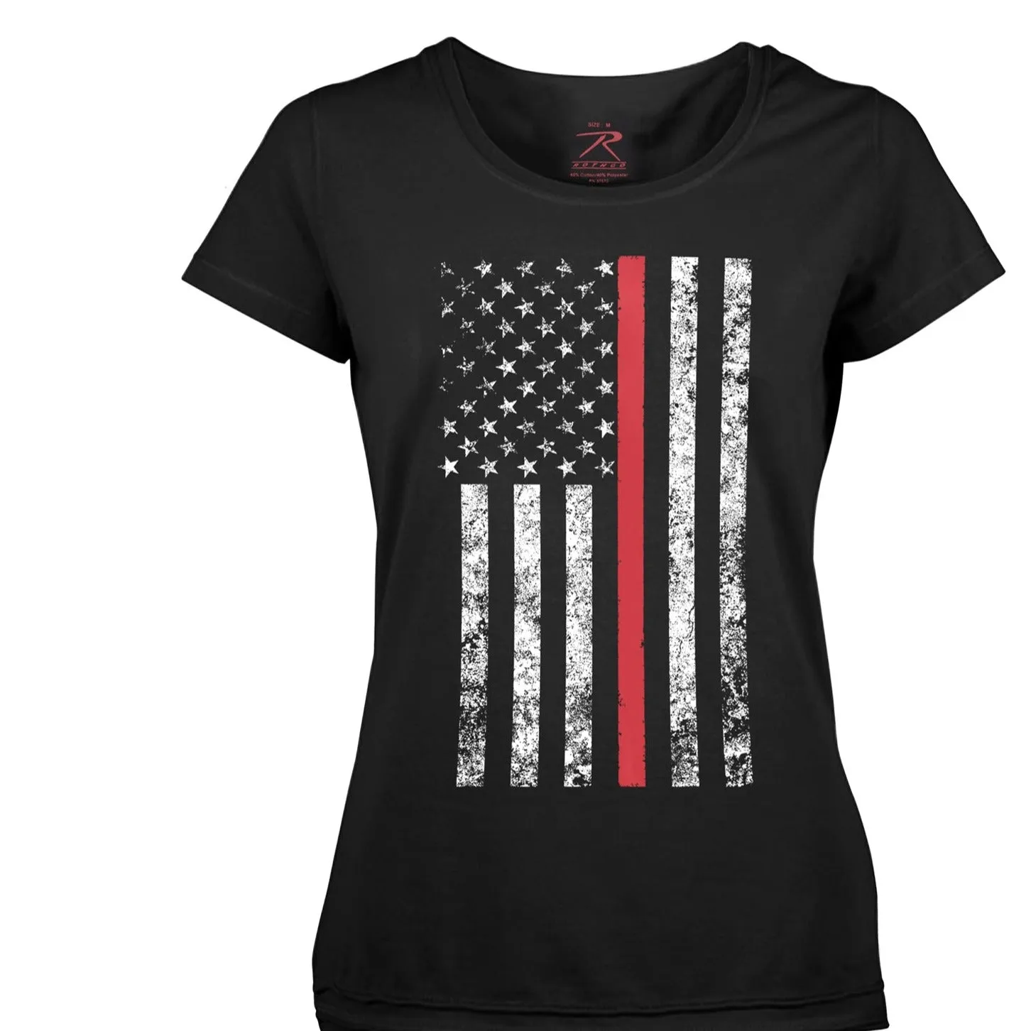 Womens Thin Red Line Longer T-Shirt sold by Legendary USA