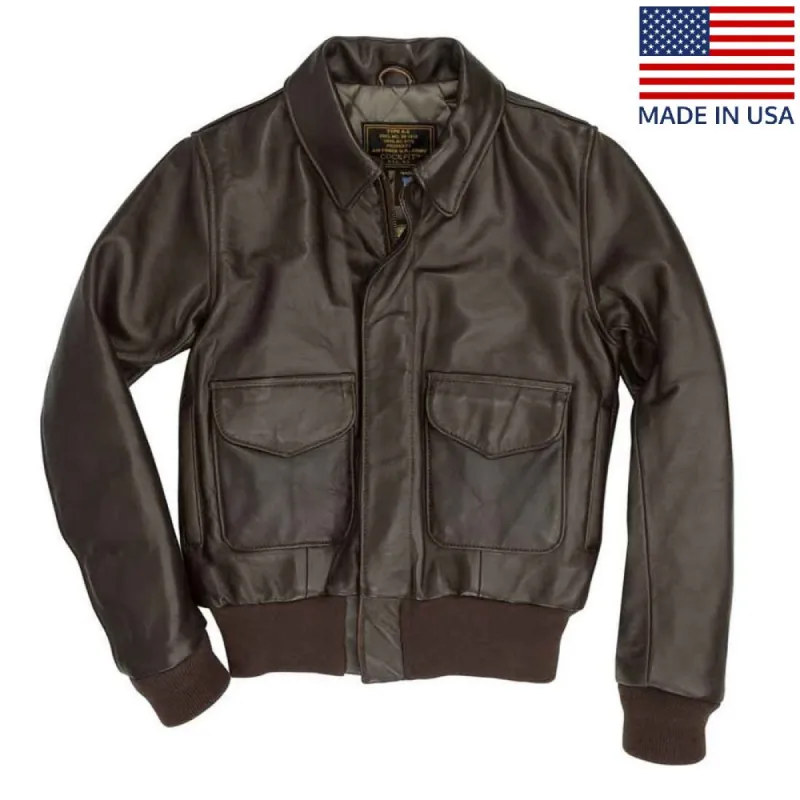 Cockpit USA Womens WASP A-2 Leather Jacket sold by Legendary USA