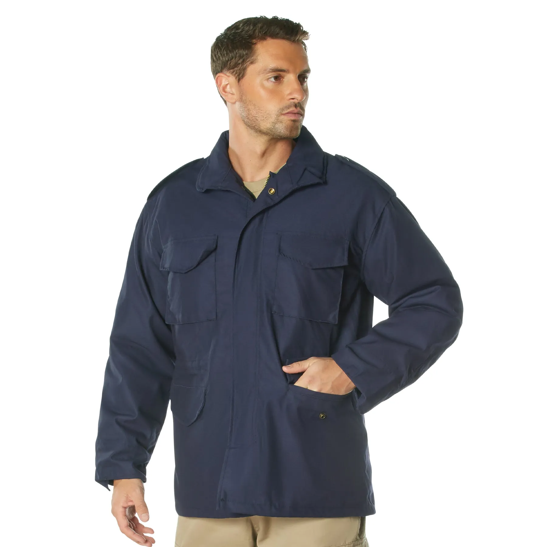Rothco Mens Military M65 Field Jacket with Liner (Navy Blue) Size XLARGE - Final Sale Ships Same Day sold by Legendary USA