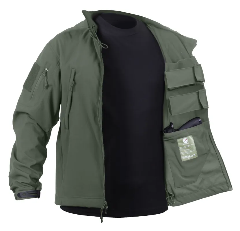 Rothco Mens Concealed Carry Soft Shell Jacket Size SMALL OLIVE - Final Sale Ships Same Day sold by Legendary USA