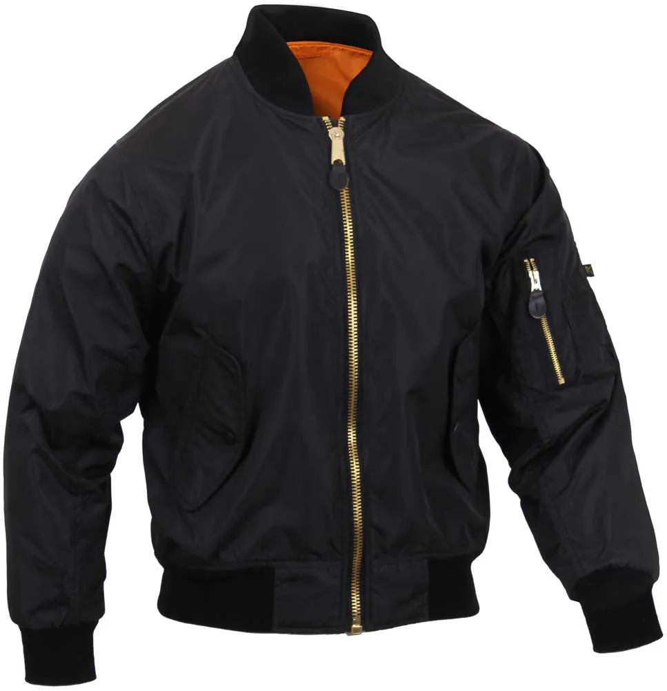 Rothco Mens Lightweight MA-1 Nylon Flight Jacket sold by Legendary USA