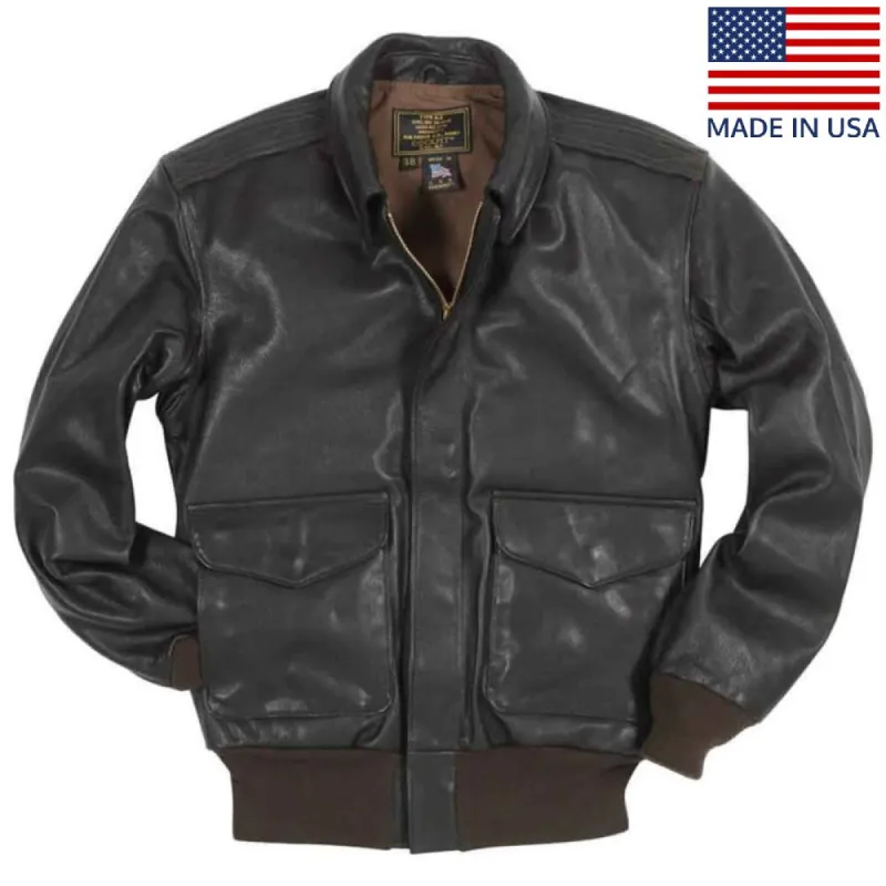 Cockpit USA U.S.A.F. 21st. Century A-2 Jacket Z21V41 - Black sold by Legendary USA