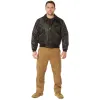 Rothco Mens CWU-45P Nylon Flight Jacket (Black) Size MEDIUM - Final Sale Ships Same Day sold by Legendary USA