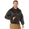 Rothco Mens CWU-45P Nylon Flight Jacket (Black) Size MEDIUM - Final Sale Ships Same Day sold by Legendary USA