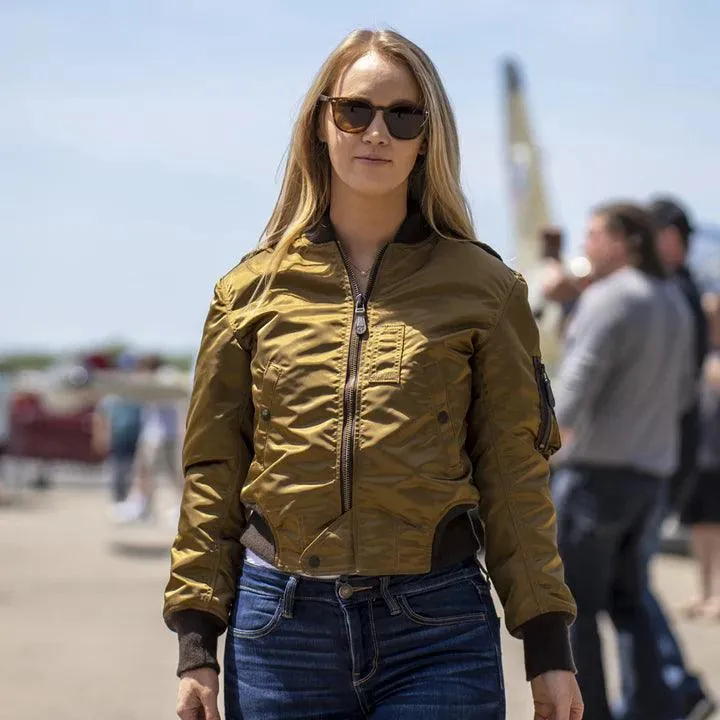 Cockpit USA Women's The Jenny MA-1 Nylon Flight jacket sold by Legendary USA product image thumbnail 5