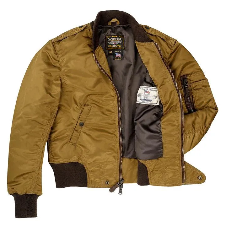 Cockpit USA Women's The Jenny MA-1 Nylon Flight jacket sold by Legendary USA product image thumbnail 2
