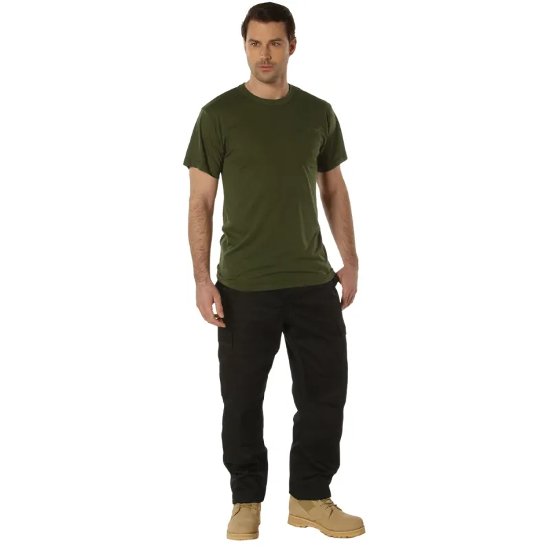 Rothco Moisture Wicking Pocket T-Shirt (Olive Drab) Size LARGE - Final Sale Ships Same Day sold by Legendary USA