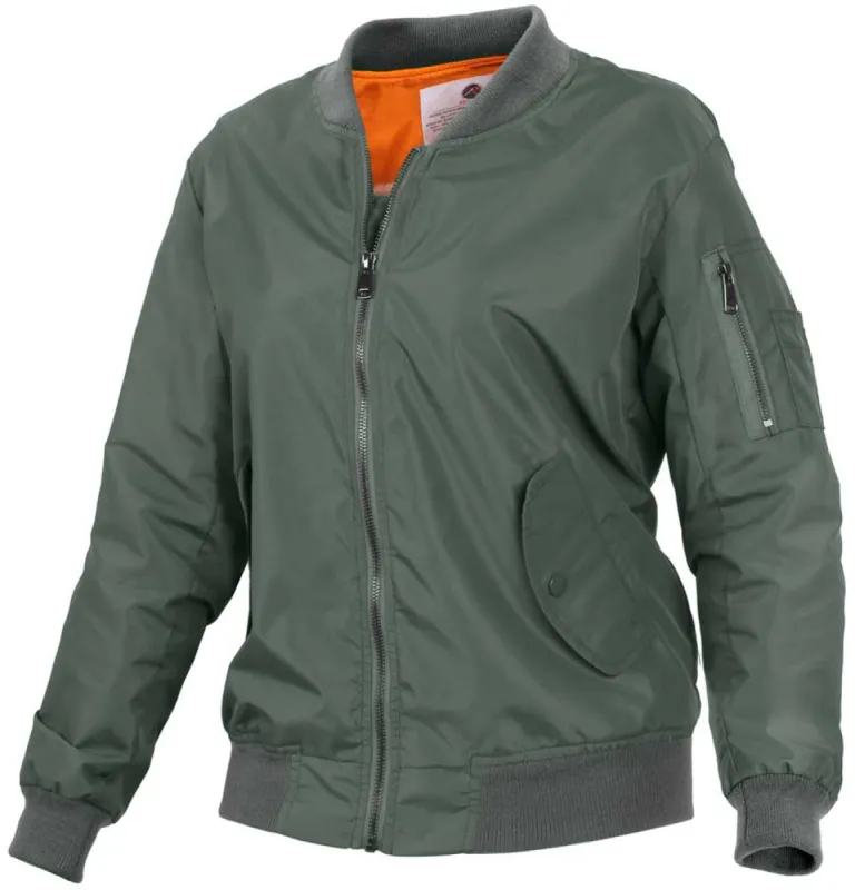 Rothco Womens MA-1 Lightweight Nylon Flight Jacket sold by Legendary USA