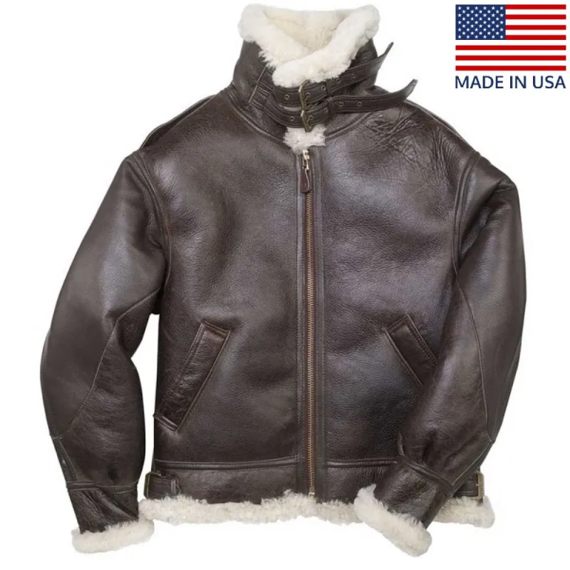 Cockpit USA Men's The General B-3 Sheepskin Bomber Jacket sold by Legendary USA