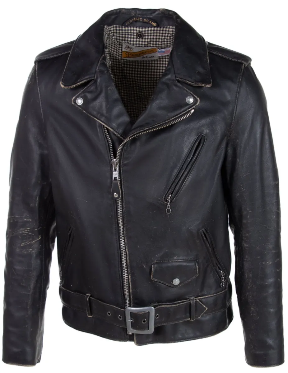 【2025年】高評価レビューアイテム特集 Men's PER70 NYC Schott Vintaged Jacket Motorcycle Fitted ジャケット・アウター