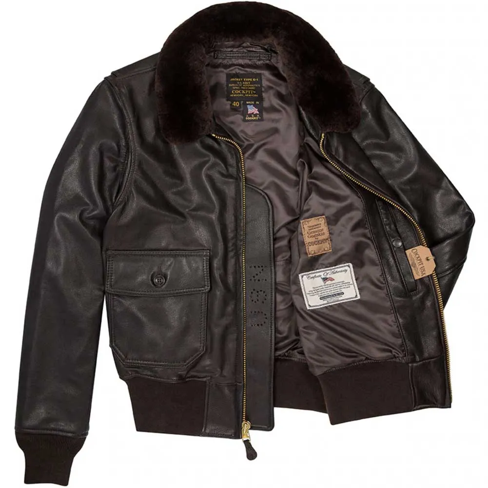 Cockpit USA Mens Mil Spec USN G-1 SIZE 42 Leather Flight Jacket Final Sale SHIPS SAME DAY sold by Legendary USA product image thumbnail 2