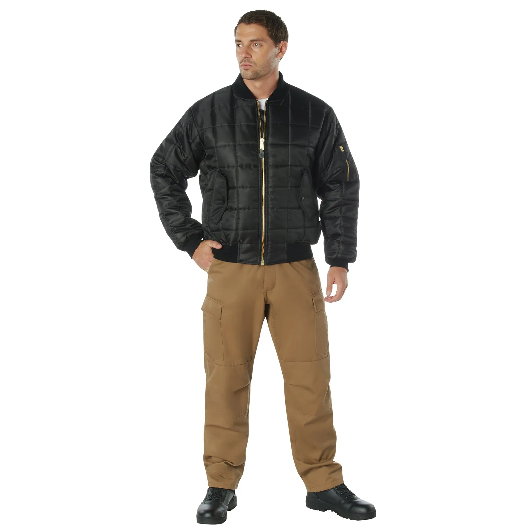 Mens Quilted MA-1 Flight Jacket by Rothco sold by Legendary USA