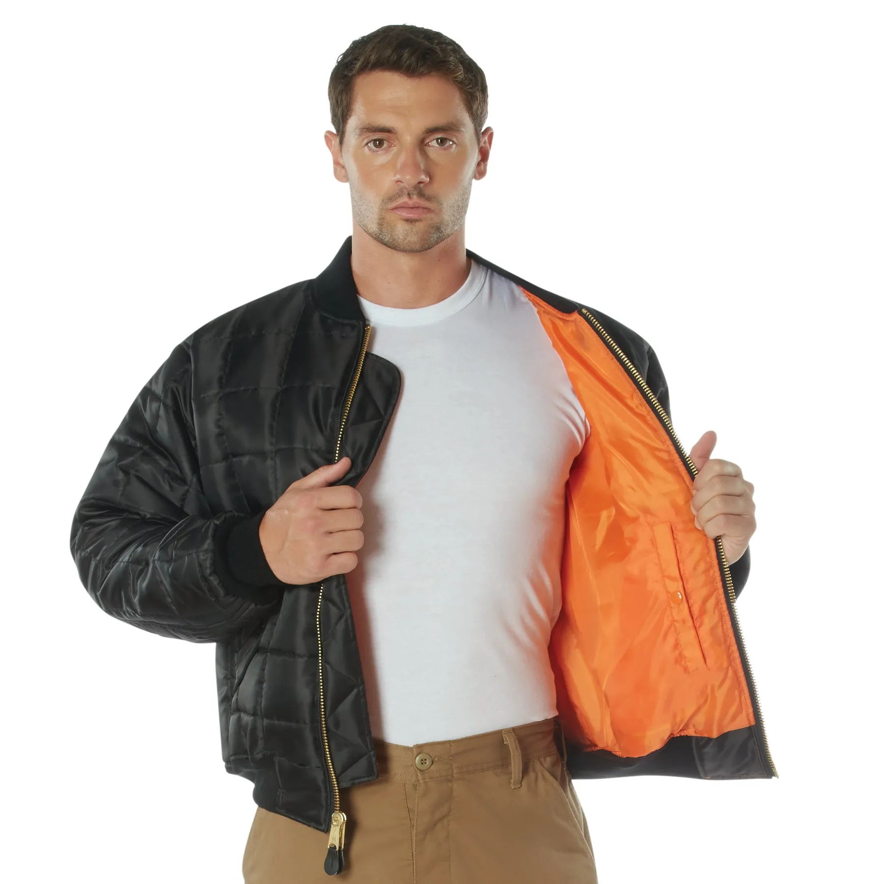 Mens Quilted MA-1 Flight Jacket by Rothco sold by Legendary USA product image thumbnail 2