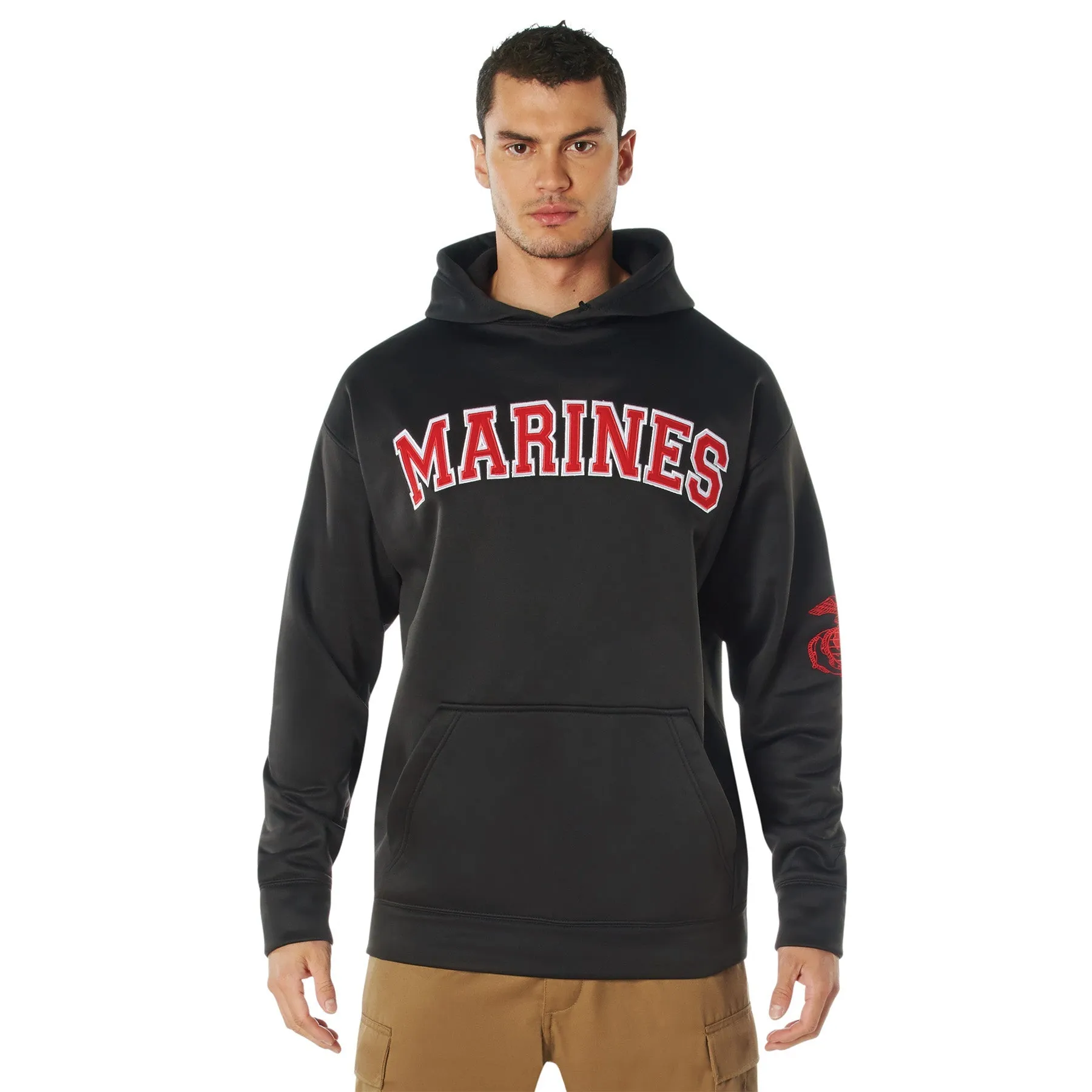 Marines Embroidered Pullover Hoodies sold by Legendary USA product image thumbnail 2