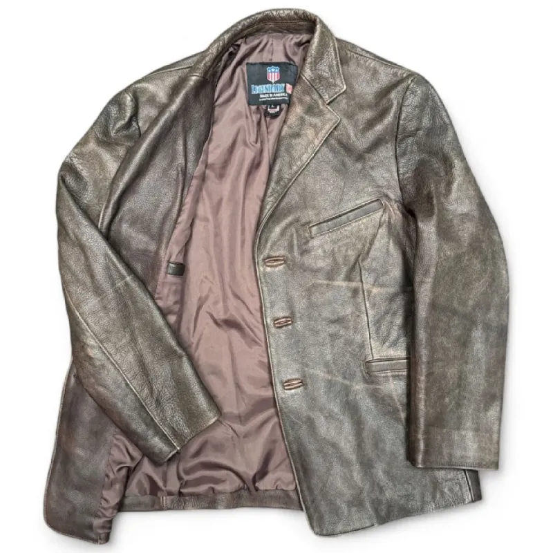 Legendary USA - Vintage  Dark Brown Cowhide Leather Sport Jacket sold by Legendary USA