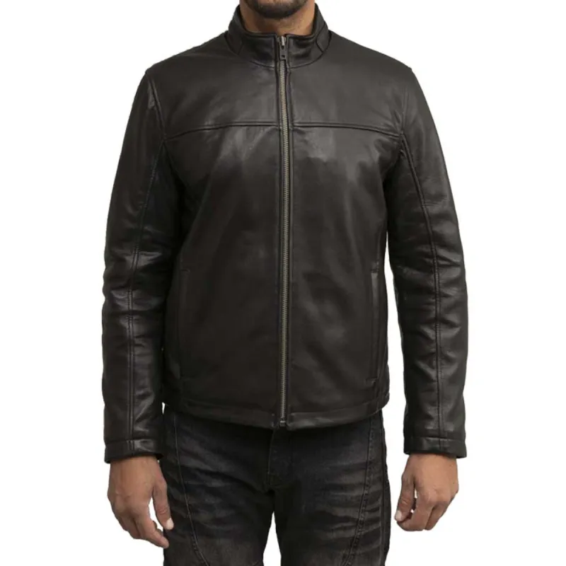 Whet Blu Mens Zain New Zealand Lambskin Cafe Jacket sold by Legendary USA