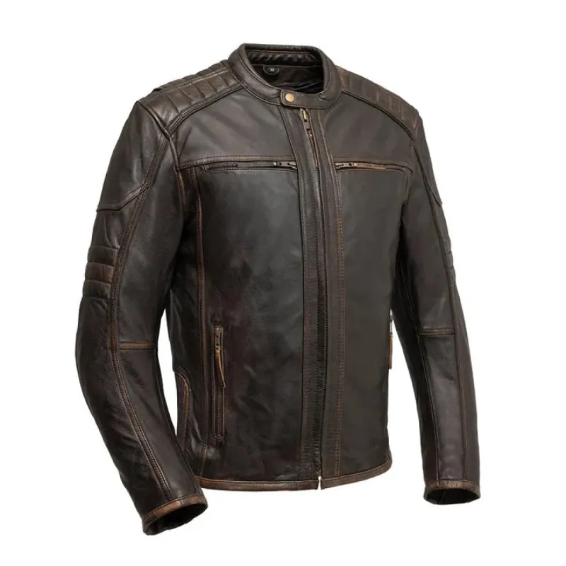 Rider Club - Men's Leather Motorcycle Jacket sold by Legendary USA