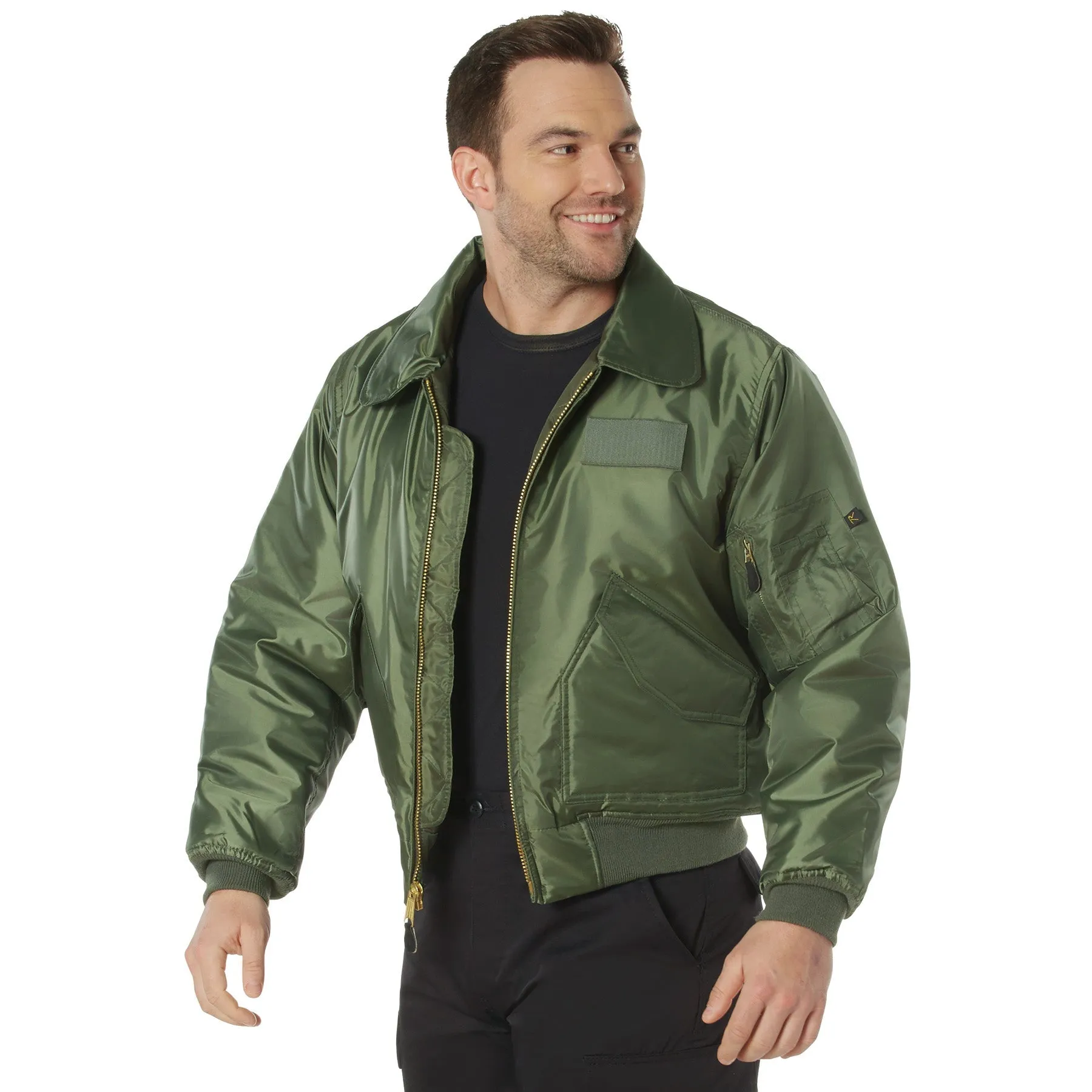 Rothco Mens CWU-45P Nylon Flight Jacket (Sage Green) Size XLARGE - Final Sale Ships Same Day sold by Legendary USA product image thumbnail 2
