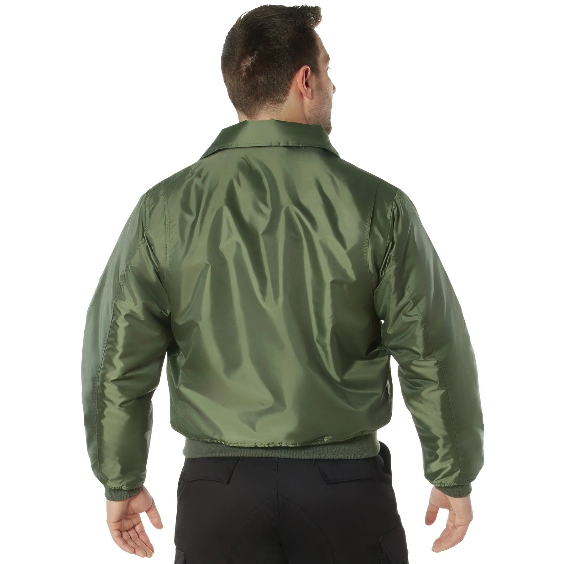 Rothco Mens CWU-45P Nylon Flight Jacket (Sage Green) Size XLARGE - Final Sale Ships Same Day sold by Legendary USA product image thumbnail 3