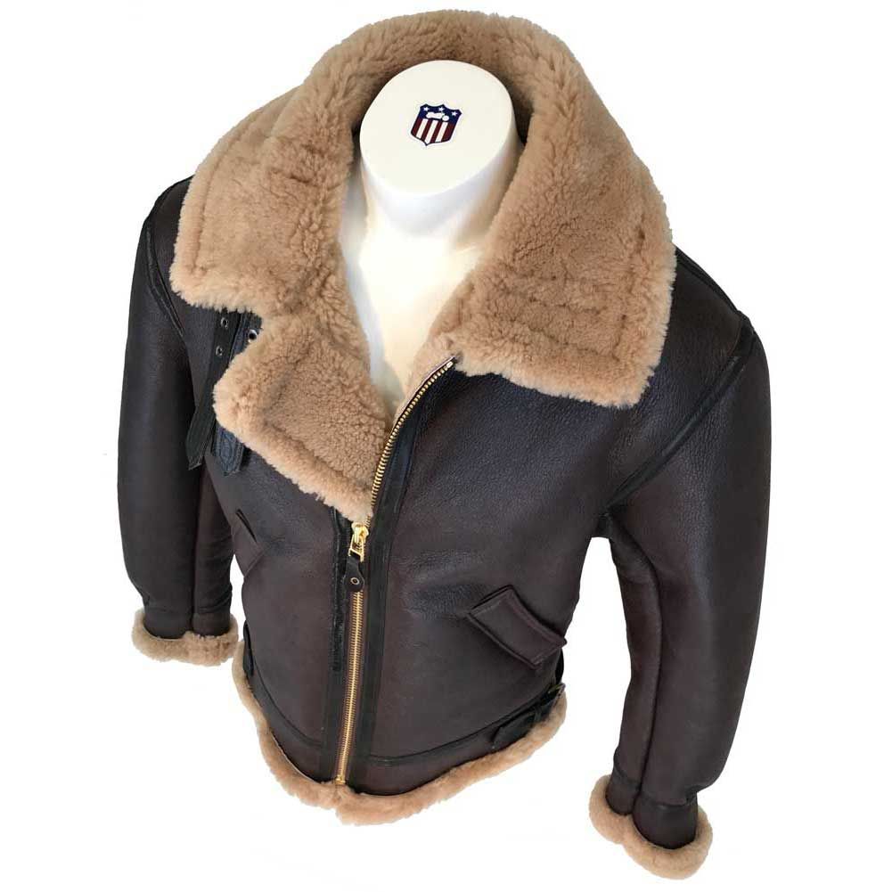 Cockpit USA Mens Spitfire B-3 Sheepskin Bomber Jacket SIZE 44 - Final Sale Ships Same Day sold by Legendary USA product image thumbnail 5