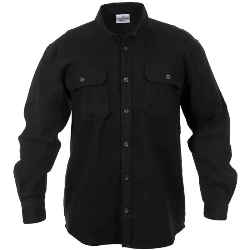 Rothco Mens Heavyweight Flannel Shirt sold by Legendary USA