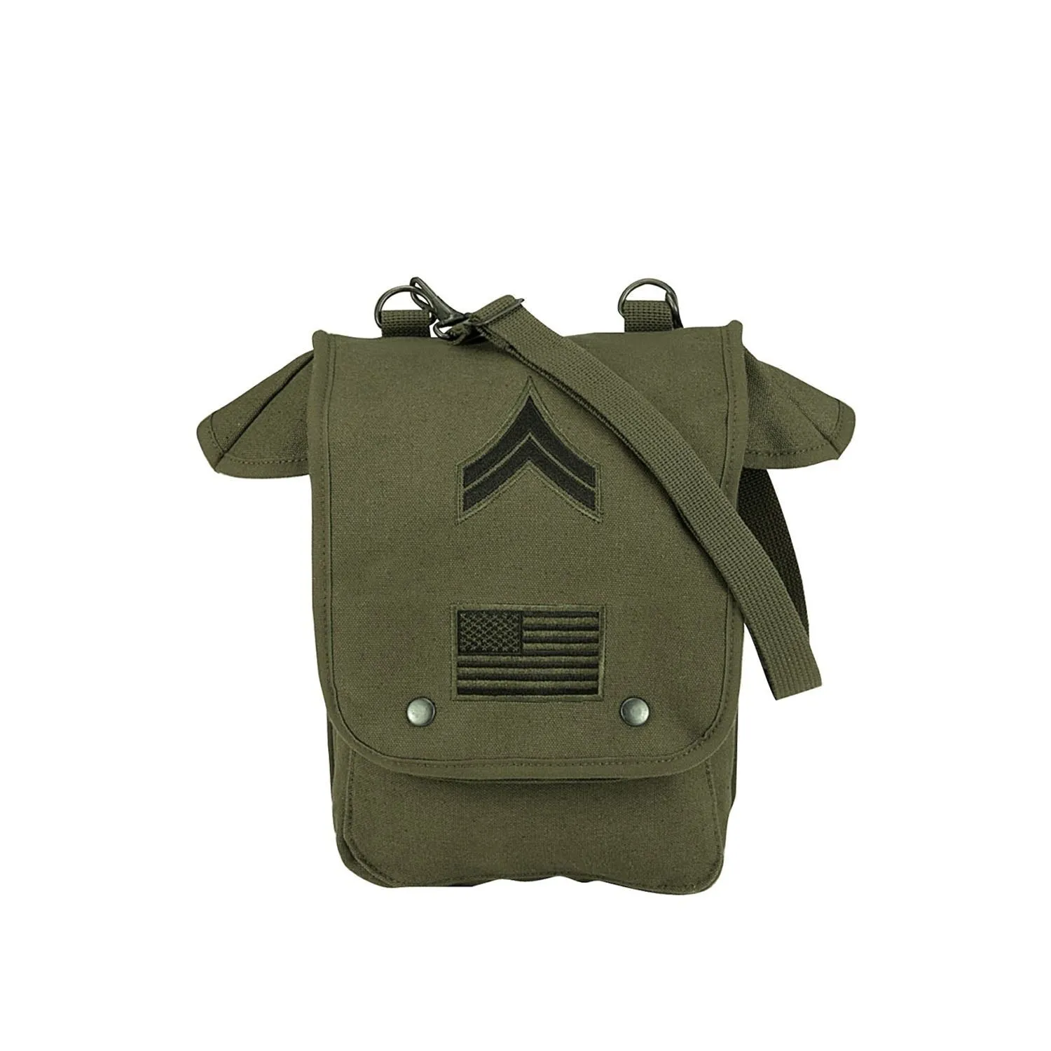 Map Case Shoulder Bag With Military Patches by Rotcho sold by Legendary USA