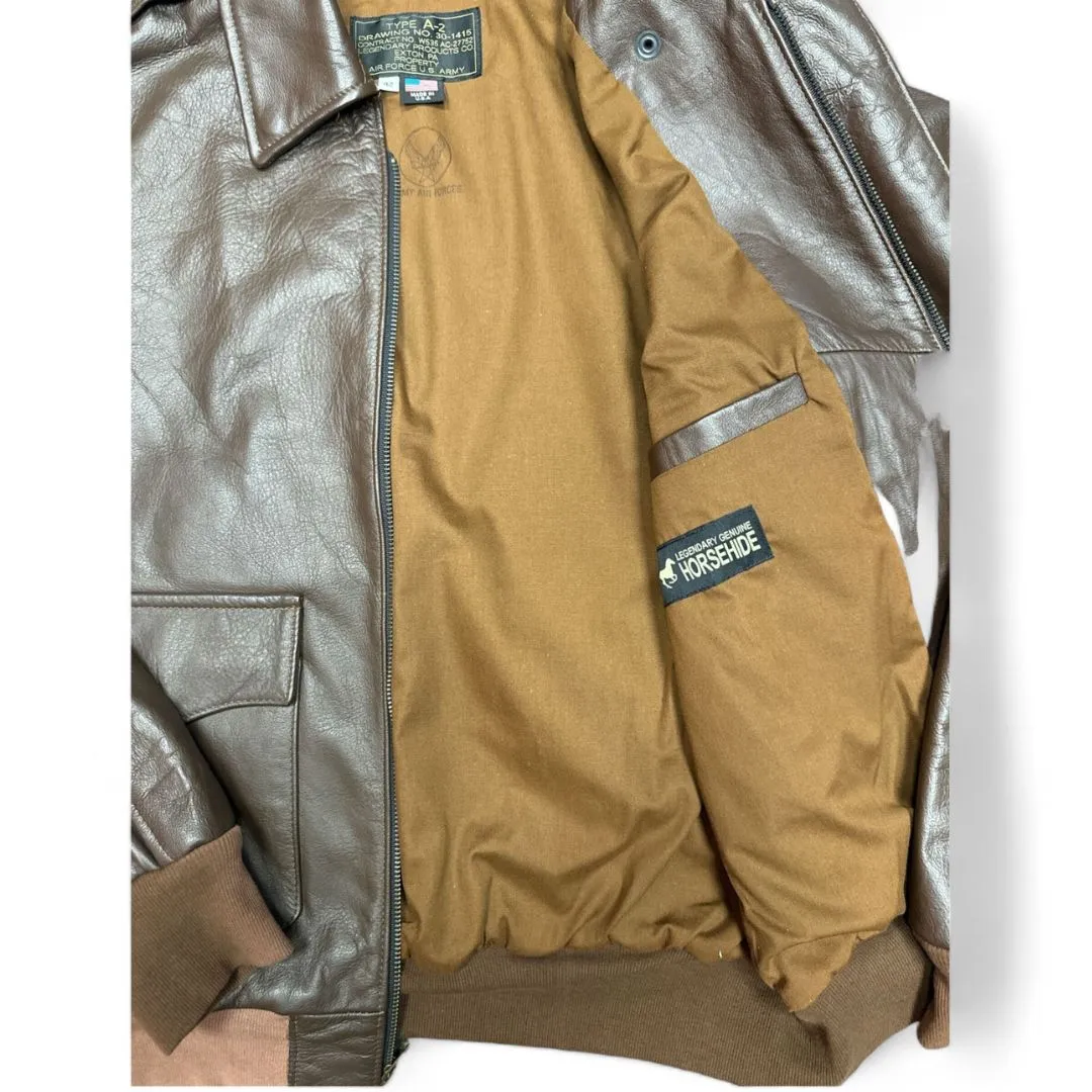Legendary USA - Vintage Horsehide A-2 Leather Flight Jacket Size 42 - Sample Sale sold by Legendary USA product image thumbnail 3