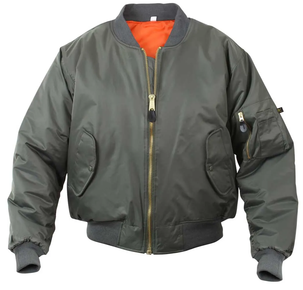 Rothco Men's Classic MA-1 Nylon Flight Jacket sold by Legendary USA product image thumbnail 3