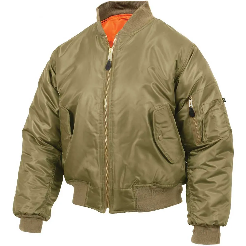 Rothco Men's Classic MA-1 Nylon Flight Jacket sold by Legendary USA product image thumbnail 2