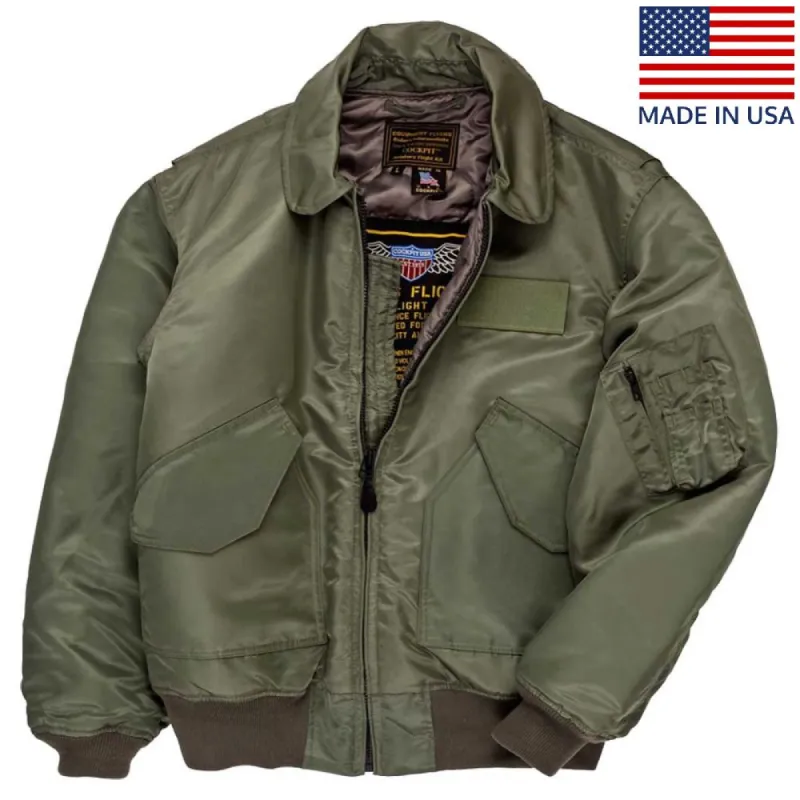 Cockpit USA Men's Military Spec Cold Weather Flight Jacket Insulated CWU-55/P sold by Legendary USA