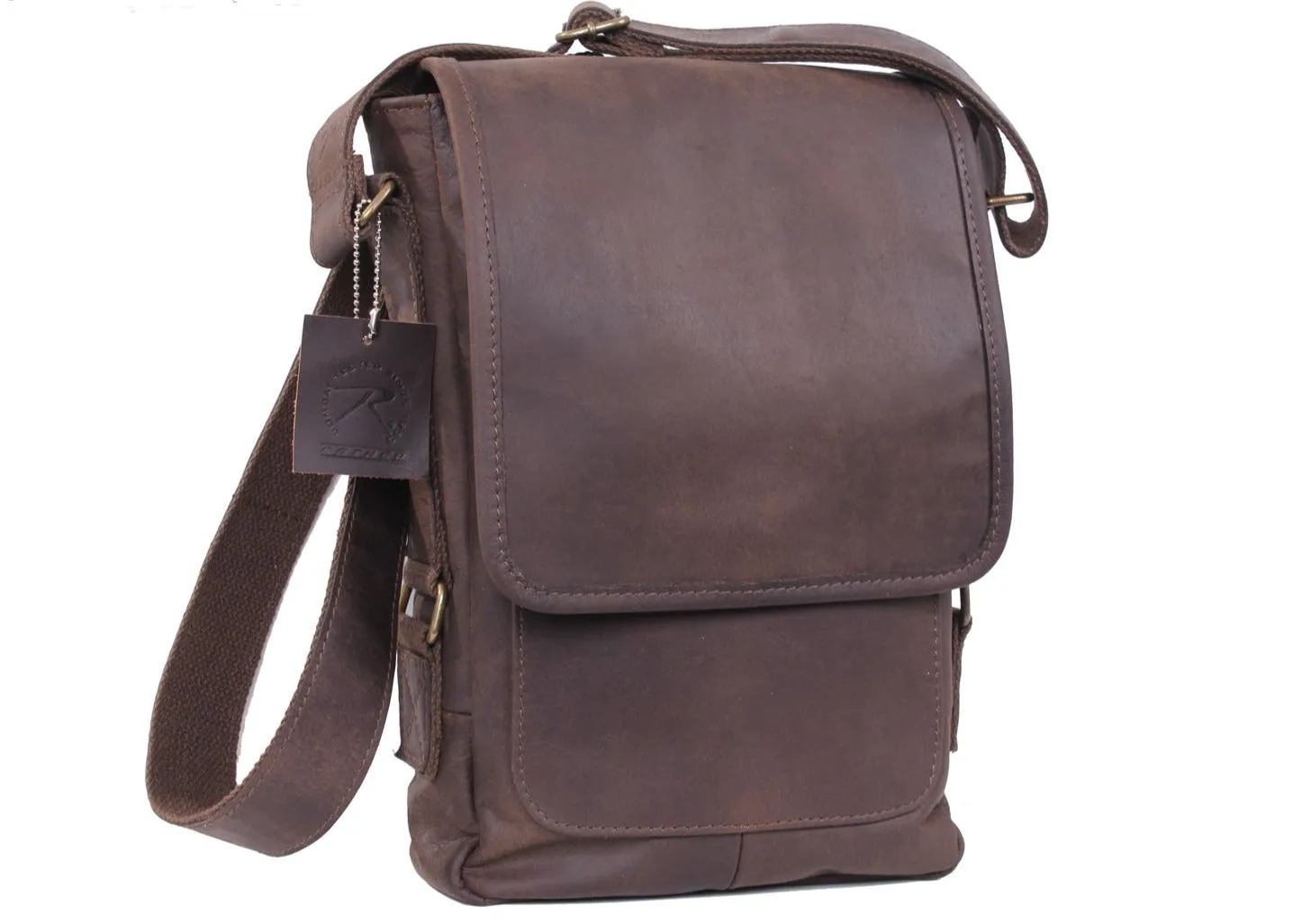 Smooth Grain Leather Military Tech Bag sold by Legendary USA