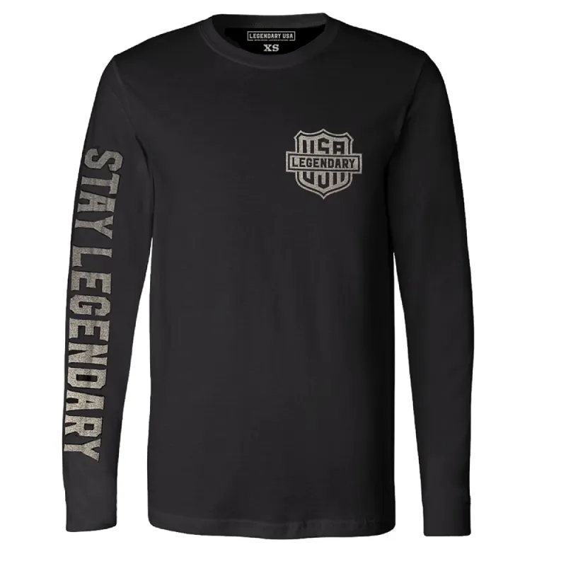 Legendary Night Owl Reflective Long Sleeve Riding Shirt made by Legendary USA