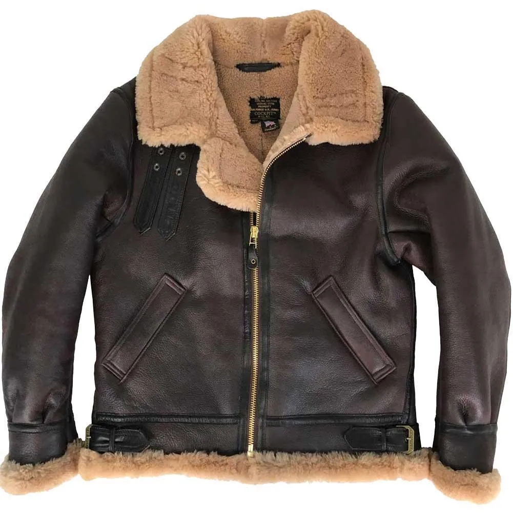 Cockpit USA Mens Spitfire B-3 Sheepskin Bomber Jacket SIZE 38 Final Sale - Ships Same Day sold by Legendary USA product image thumbnail 2